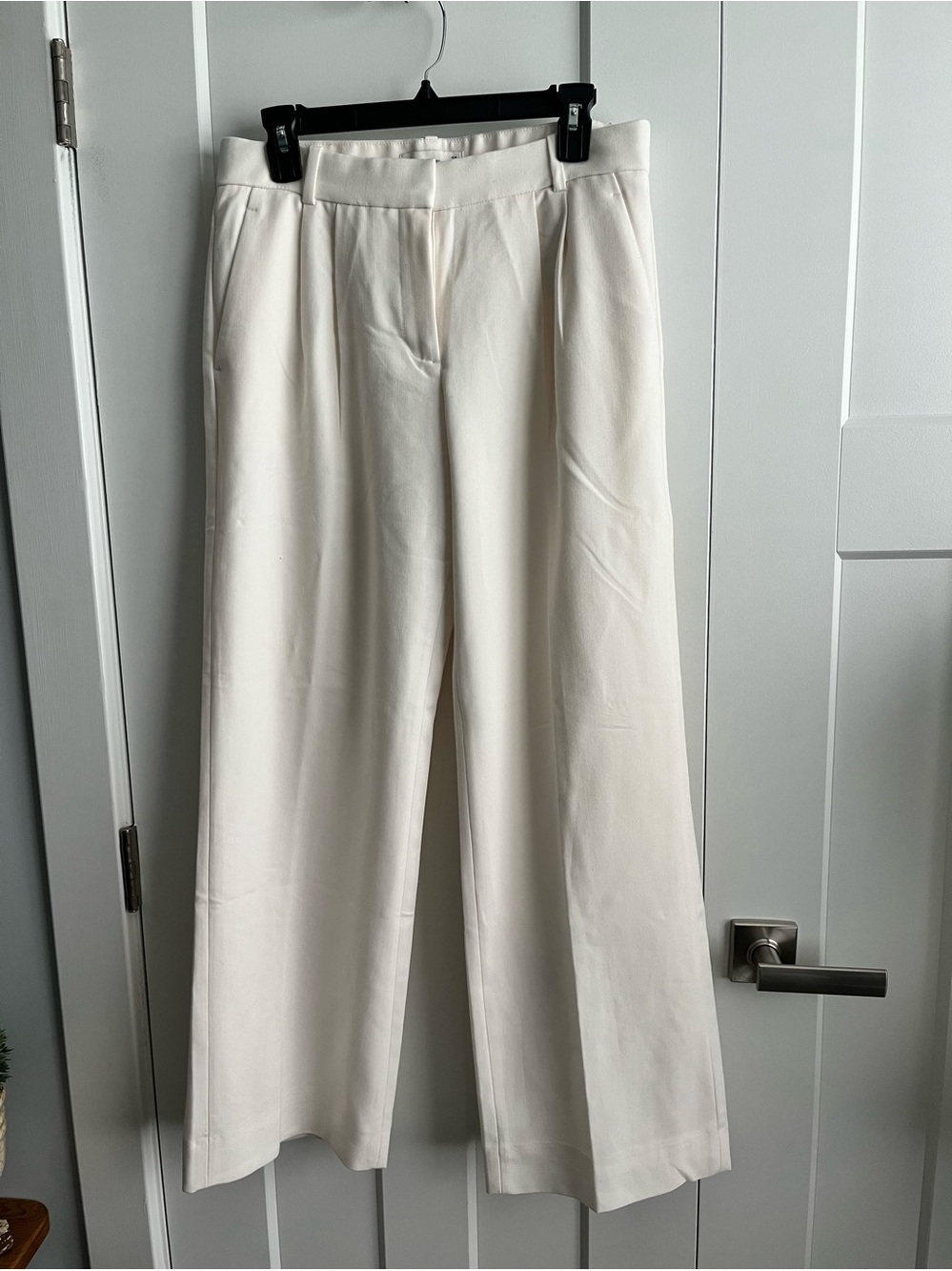 Abercrombie & Fitch Wide-Leg Ivory Dress Pants Sz 4